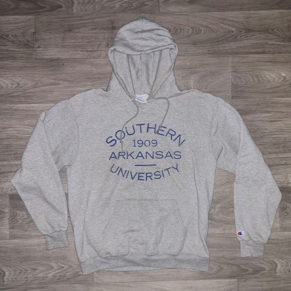 Unisex Adult Southern Arkansas University Gray Pullover Hoodie Size Large